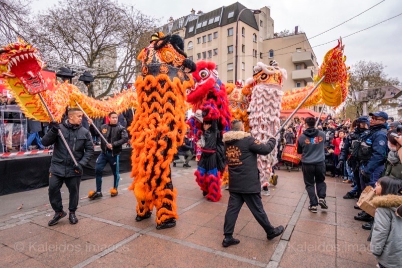 Belleville;Chinese New Year;Dragon dance;Dragons;Kaleidos images;La parole à l'image;Lions;Lions dance;Paris;Paris 19;Paris XIX;Tarek Charara